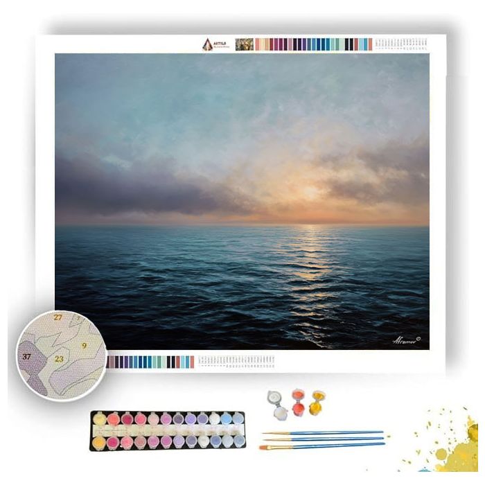 FADED DAY OPEN HORIZON - Paint by Numbers Full Kit