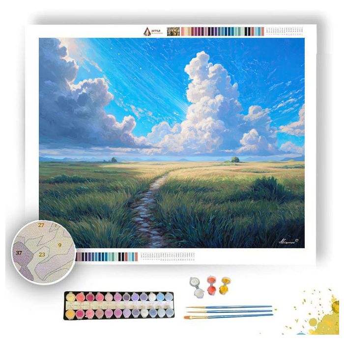 HALOED FIELD PATH - Paint by Numbers Full Kit