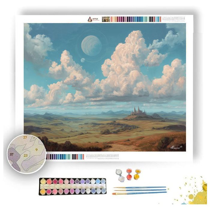 HALOED SKY FLATS - Paint by Numbers Full Kit