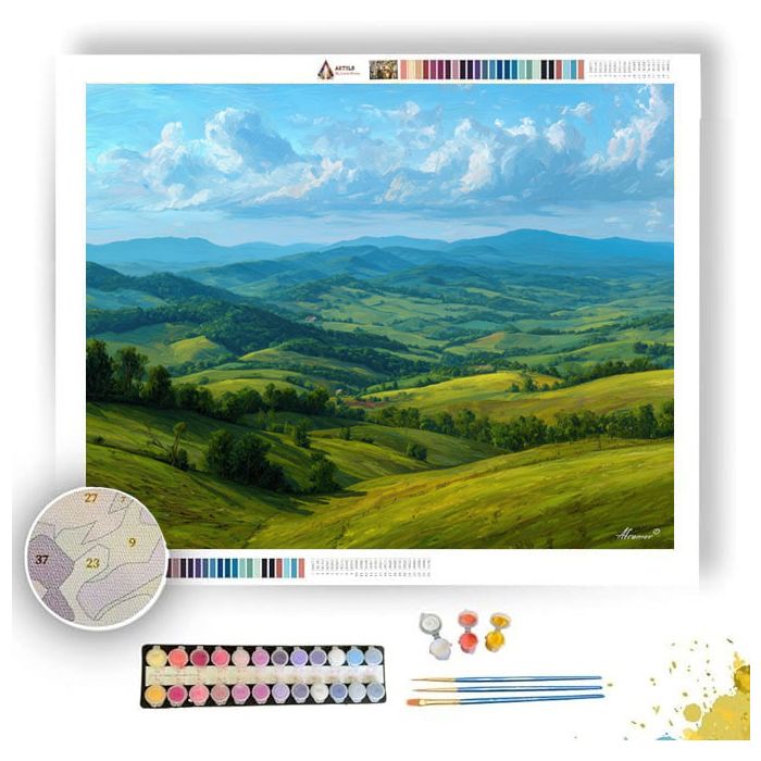 HILLS DISSOLVING DISTANCE - Paint by Numbers Full Kit