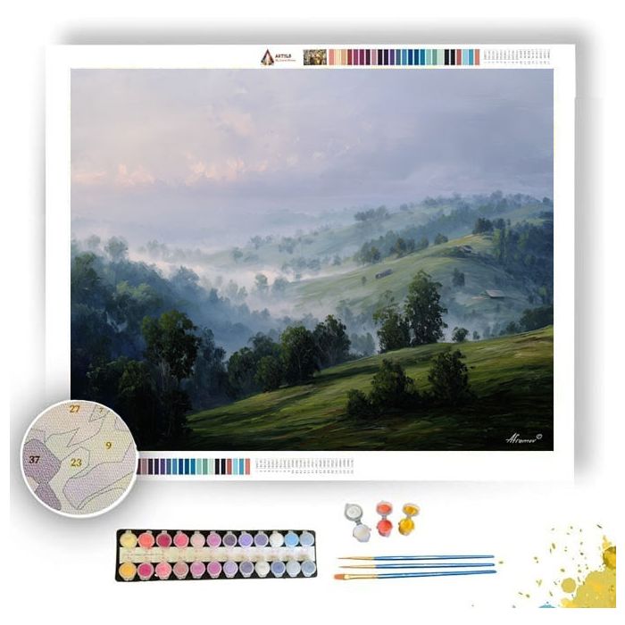 HILLS FADING INTO AIR - Paint by Numbers Full Kit