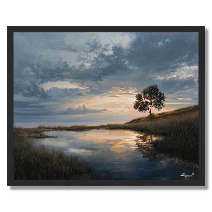 LANDSCAPE HELD IN STILLNESS - FRAMED