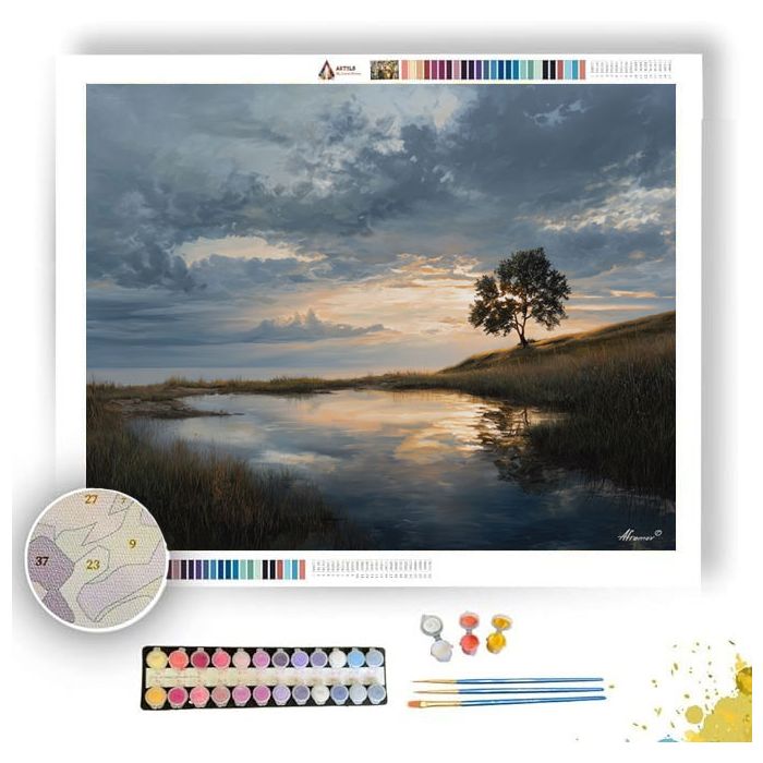 LANDSCAPE HELD IN STILLNESS - Paint by Numbers Full Kit