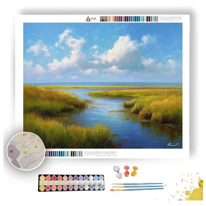 LUMINOUS DAY MARSH - Paint by Numbers Full Kit