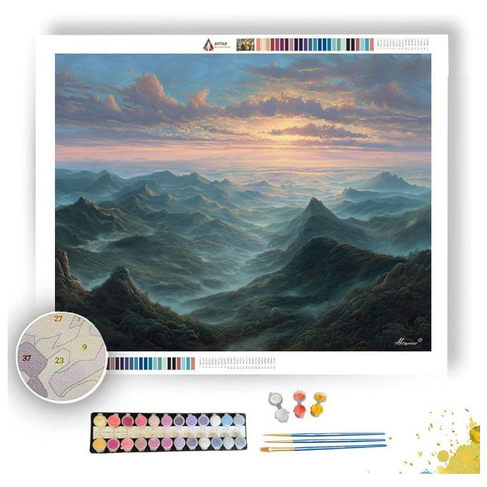 LUMINOUS DAY RIDGES - Paint by Numbers Full Kit