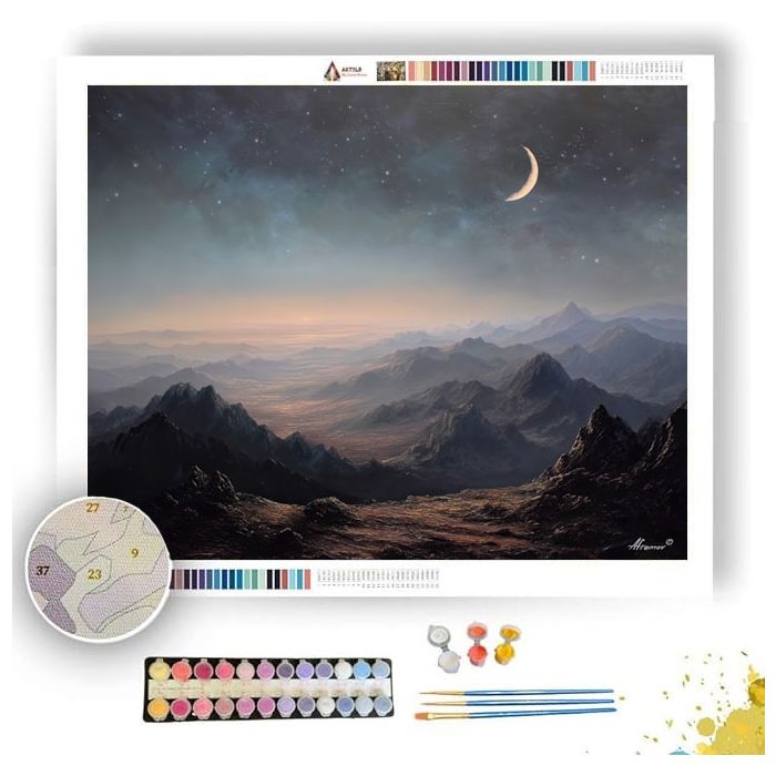 LUNAR QUIET EXPANSE - Paint by Numbers Full Kit