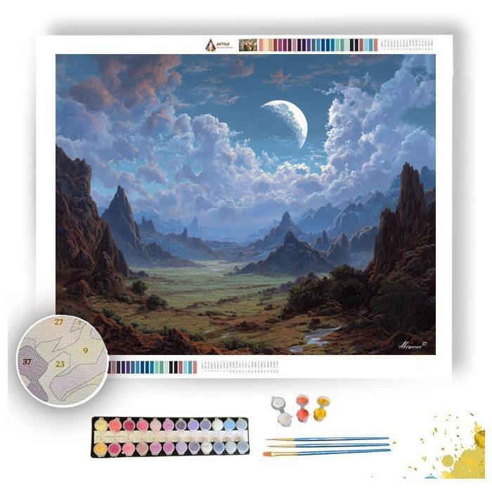 LUNAR STILLNESS EXPANSE - Paint by Numbers Full Kit