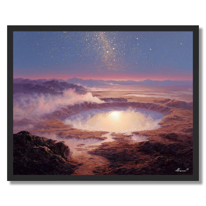 LUNAR VEIL BASIN - FRAMED
