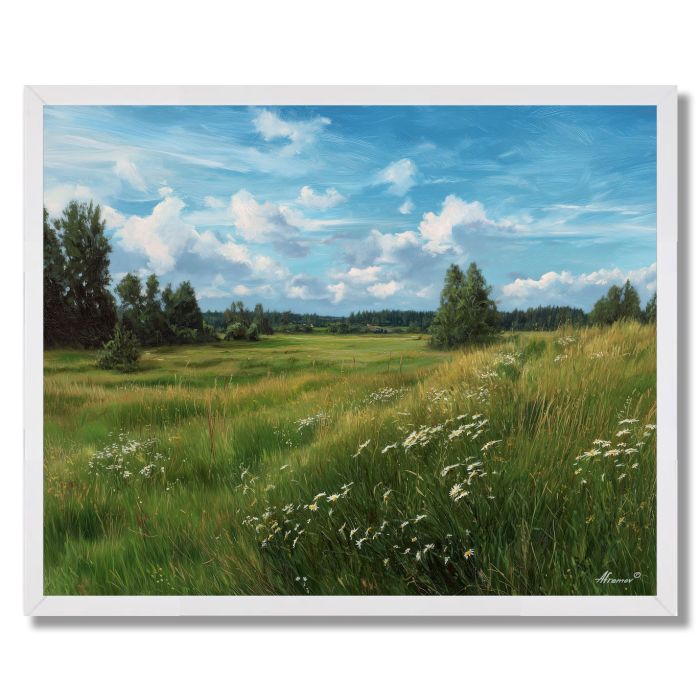 MEADOW WITHOUT WIND - FRAMED