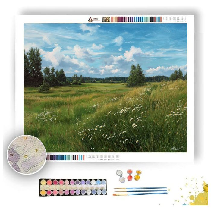 MEADOW WITHOUT WIND - Paint by Numbers Full Kit