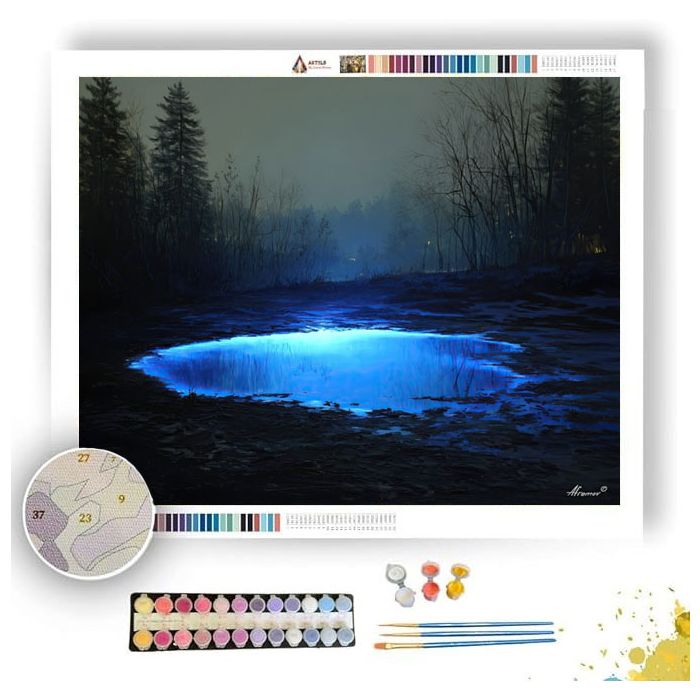 MIDNIGHT GLOW BASIN - Paint by Numbers Full Kit