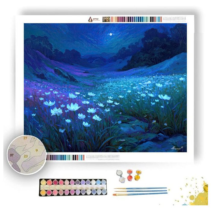 MOONBLOOM FIELD - Paint by Numbers Full Kit