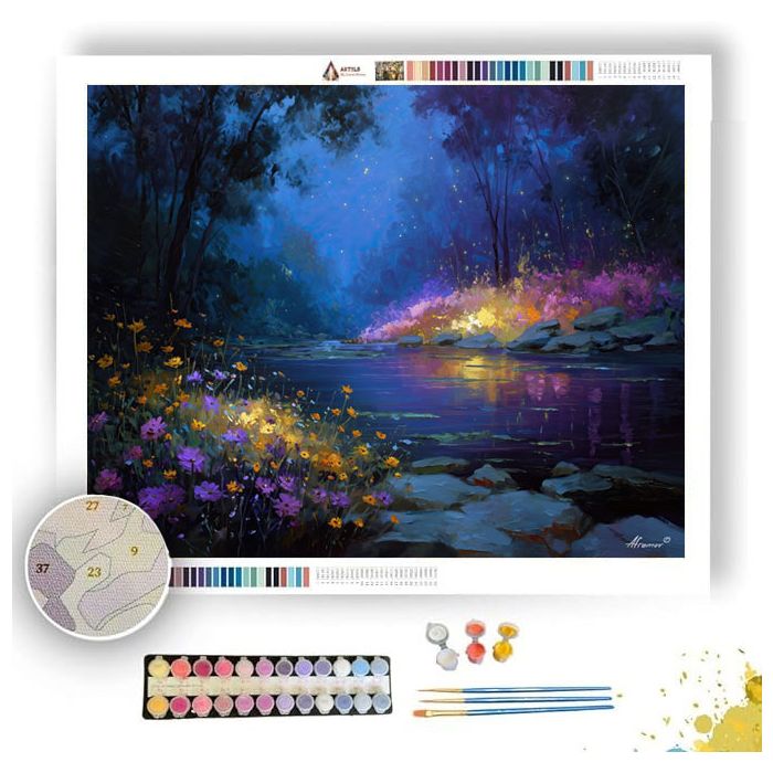 NIGHTBLOOM RIVERBANK - Paint by Numbers Full Kit