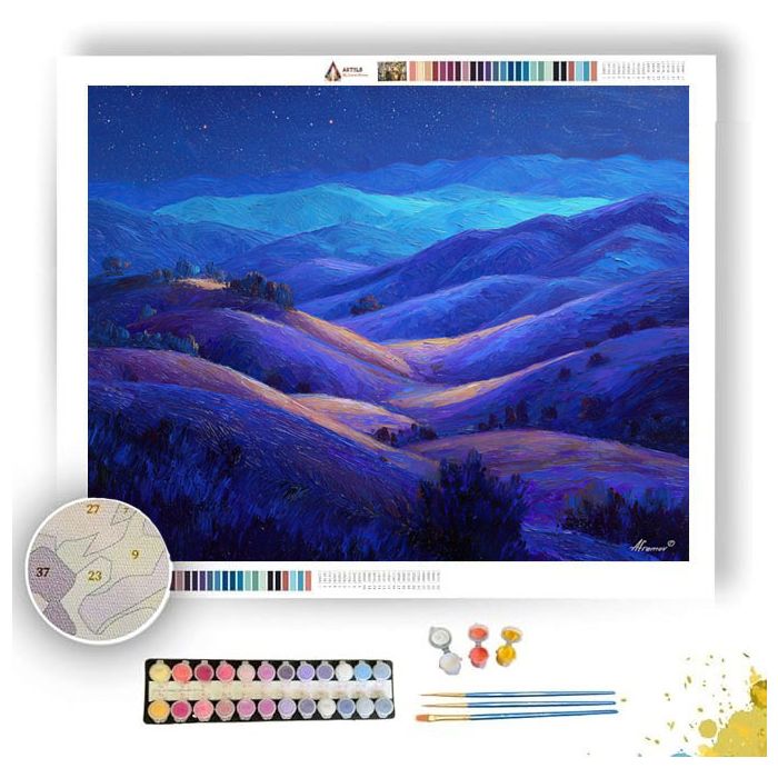 NOCTILUME HILLS - Paint by Numbers Full Kit