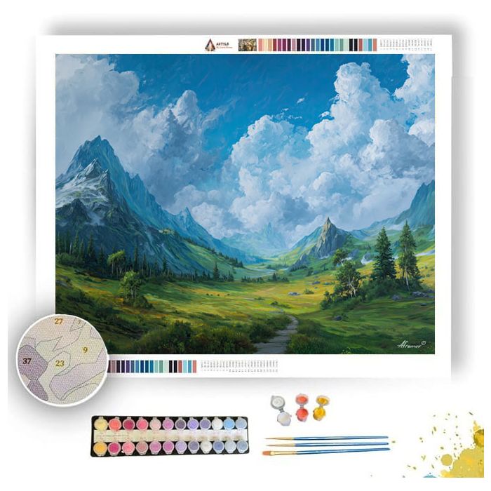 OPEN DAY VALLEY - Paint by Numbers Full Kit