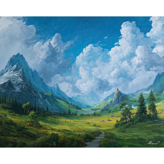 OPEN DAY VALLEY - Paint by Numbers Full Kit