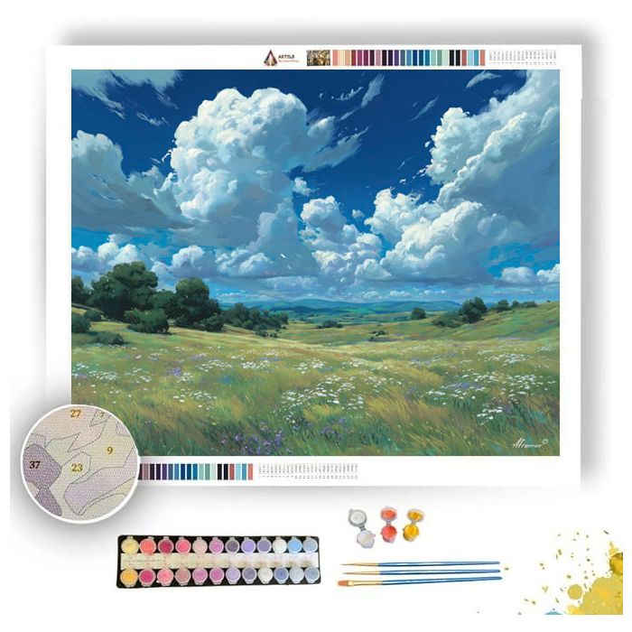 OPEN SKY FIELD REST - Paint by Numbers Full Kit