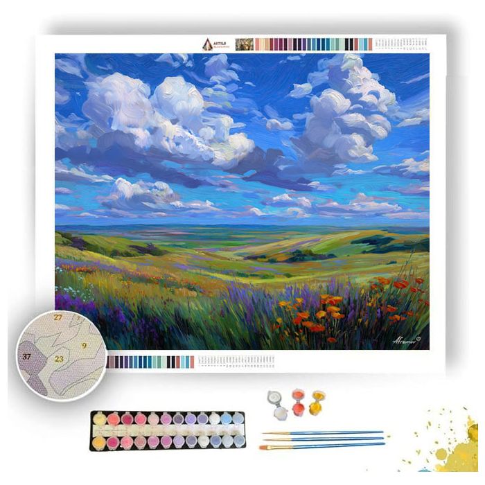 OPEN SKY MEADOWLAND - Paint by Numbers Full Kit