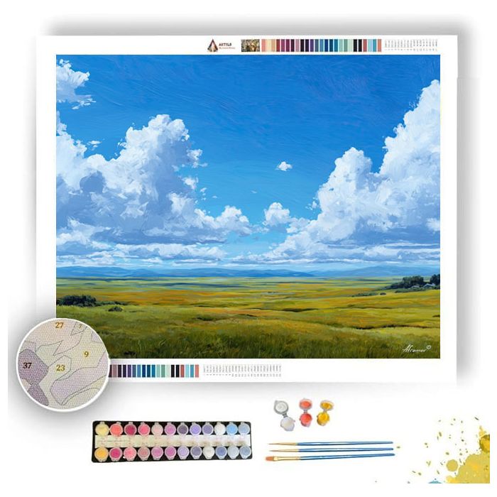 OPEN SKY PASTURE - Paint by Numbers Full Kit