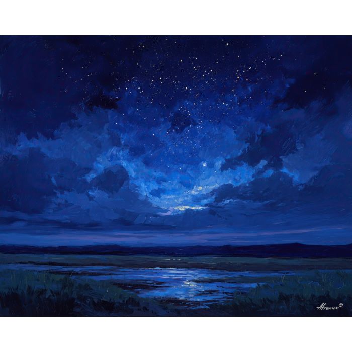 SAPPHIRE SKY FLATS - Paint by Numbers Full Kit