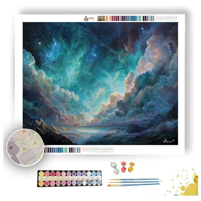 SILENT COSMIC HORIZON - Paint by Numbers Full Kit