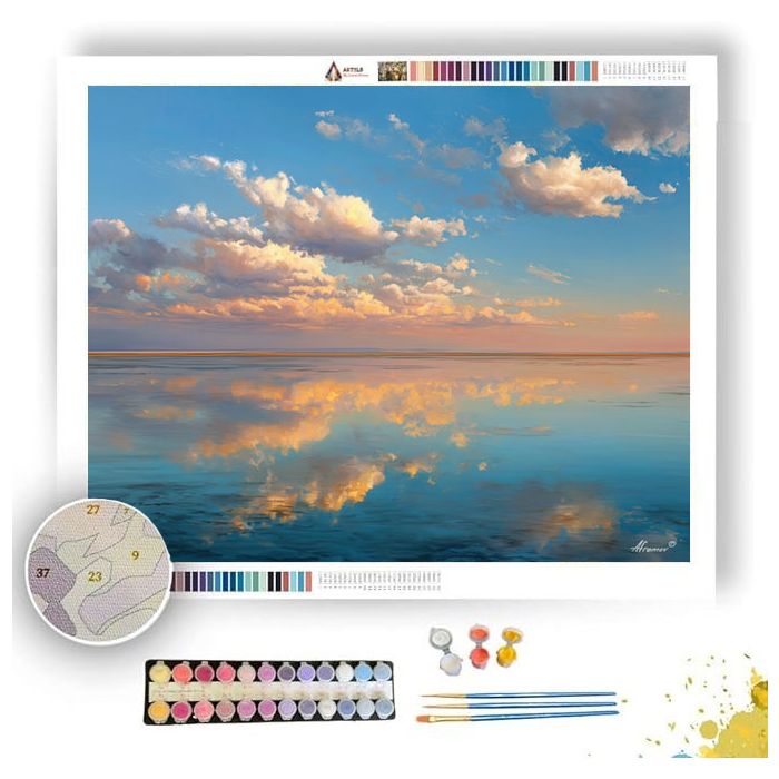 SKY REFLECTED BASIN - Paint by Numbers Full Kit