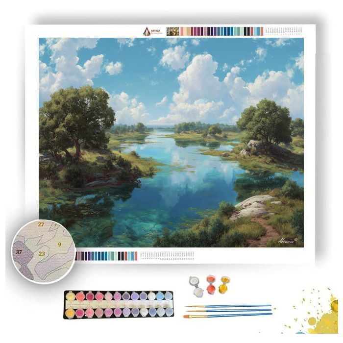 SKYBREATH RIVERLAND - Paint by Numbers Full Kit