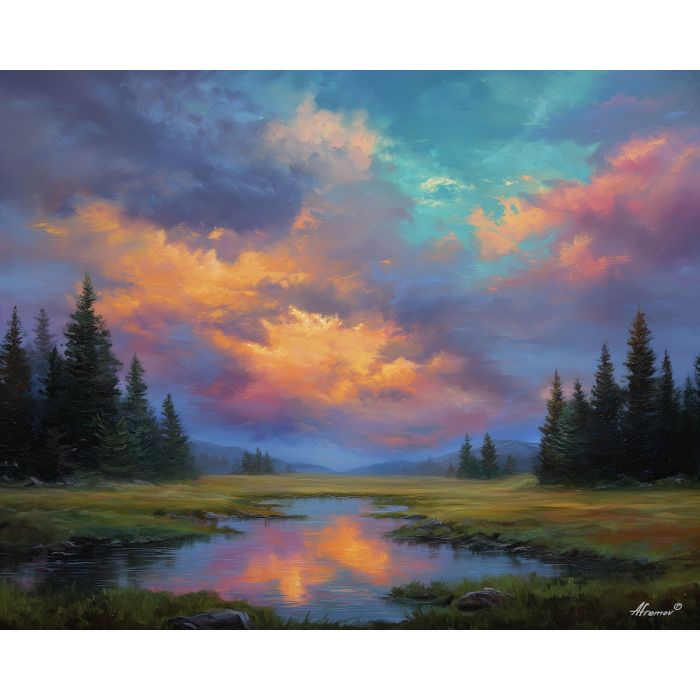 SKYBRIGHT BASIN - Paint by Numbers Full Kit