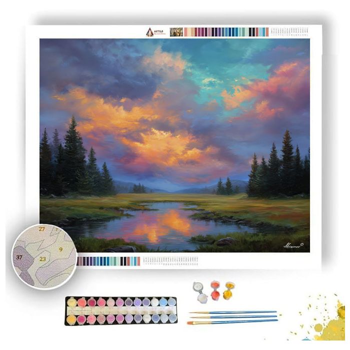 SKYBRIGHT BASIN - Paint by Numbers Full Kit