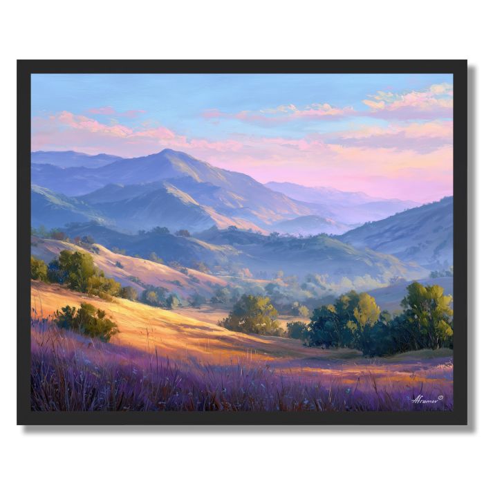 SOFT RIDGE MORNING - FRAMED