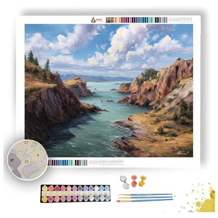 SOFTDAY COASTLINE - Paint by Numbers Full Kit