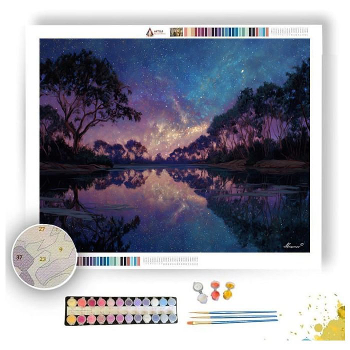 STILL SKY RIVERLAND - Paint by Numbers Full Kit