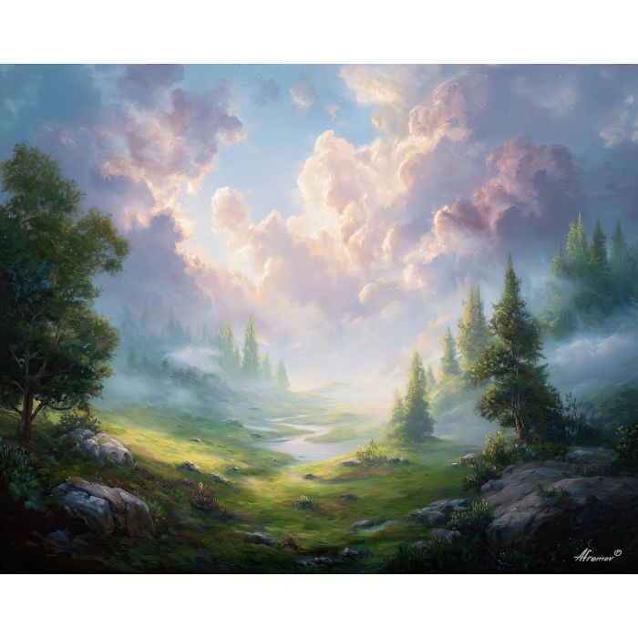 SUNLIT DREAM TERRAIN - Paint by Numbers Full Kit