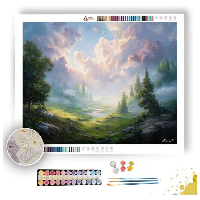 SUNLIT DREAM TERRAIN - Paint by Numbers Full Kit