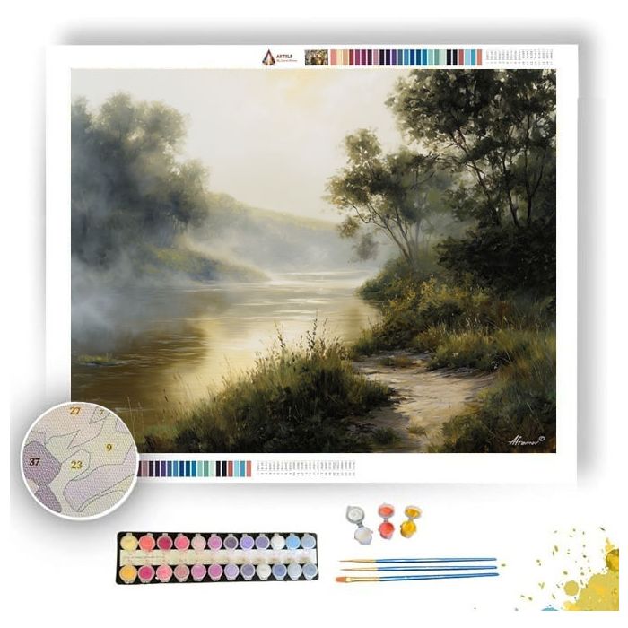 SUNMIST RIVERBANK - Paint by Numbers Full Kit
