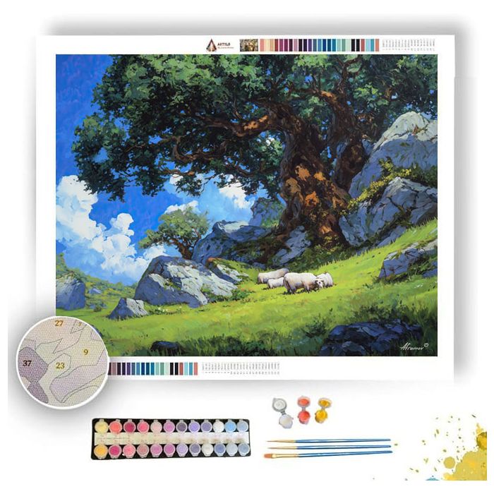 SUNREST PASTURE - Paint by Numbers Full Kit