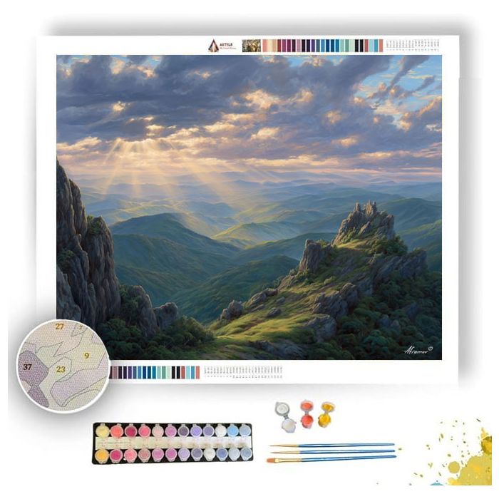 SUNTHREAD RIDGESCAPE - Paint by Numbers Full Kit