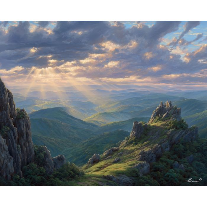 SUNTHREAD RIDGESCAPE - Paint by Numbers Full Kit