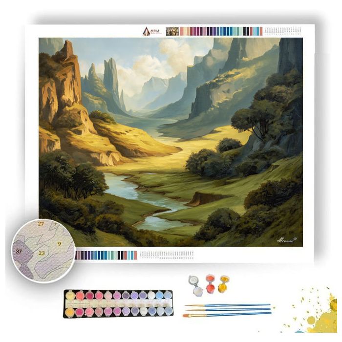 SUNWASHED LOW VALLEY - Paint by Numbers Full Kit