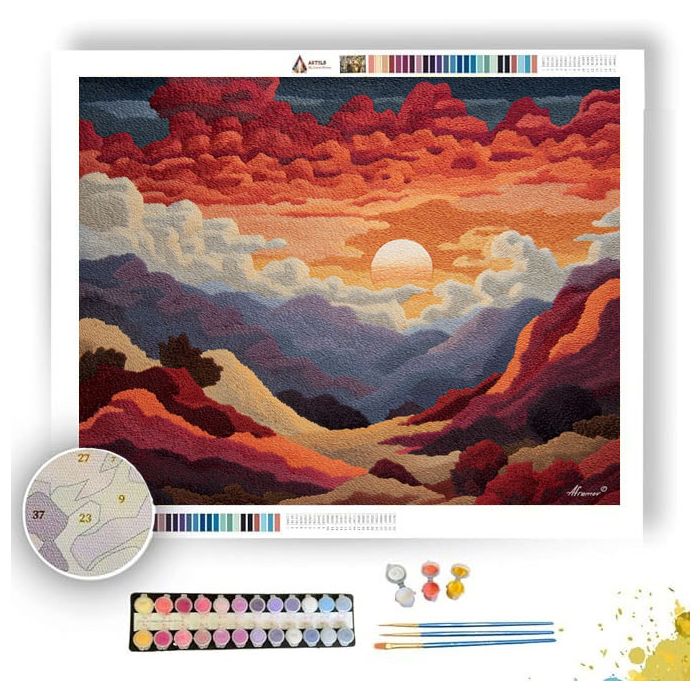SUNWOVEN LOW HILLS - Paint by Numbers Full Kit