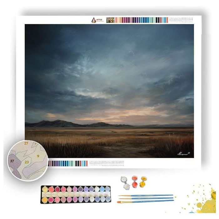 WIDE LAND FADED LIGHT - Paint by Numbers Full Kit