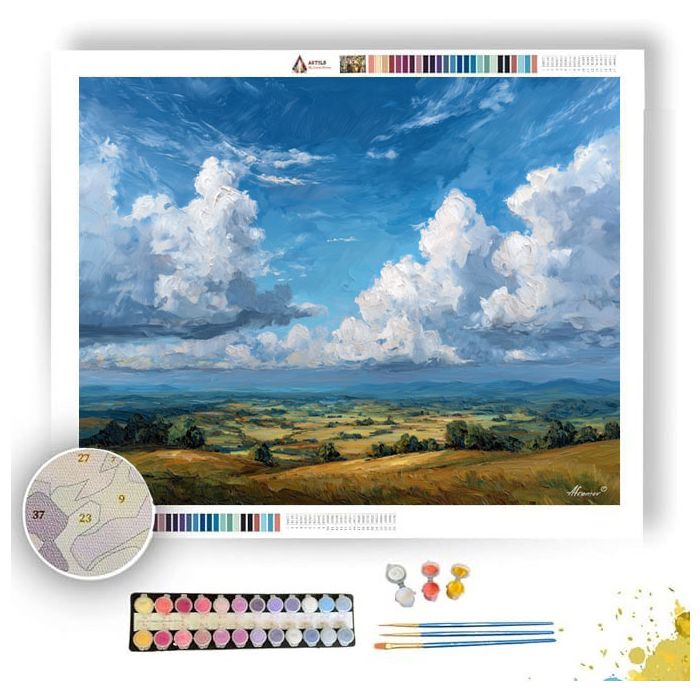 WIDE SKY LOW LAND - Paint by Numbers Full Kit