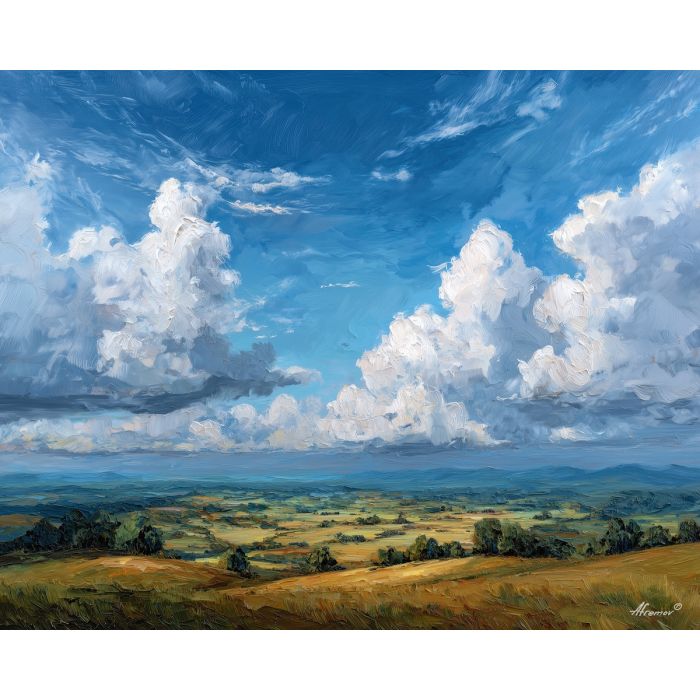 WIDE SKY LOW LAND - Paint by Numbers Full Kit