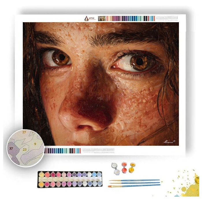 DOWNCAST GAZE - Paint by Numbers Full Kit
