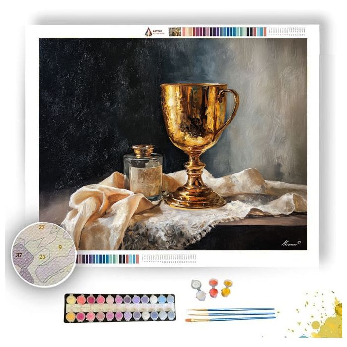GOLD CUP STILLNESS - Paint by Numbers Full Kit