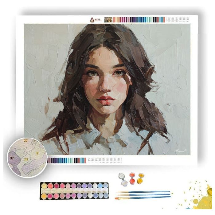 NEUTRAL TONES FACE - Paint by Numbers Full Kit