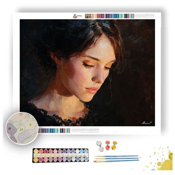 QUIET MORNING FACE - Paint by Numbers Full Kit