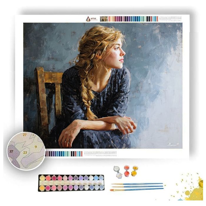 SIDE SEATED - Paint by Numbers Full Kit