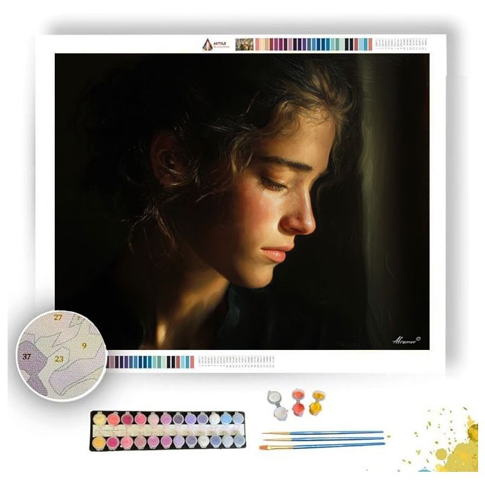 WINDOW LIGHT FACE - Paint by Numbers Full Kit