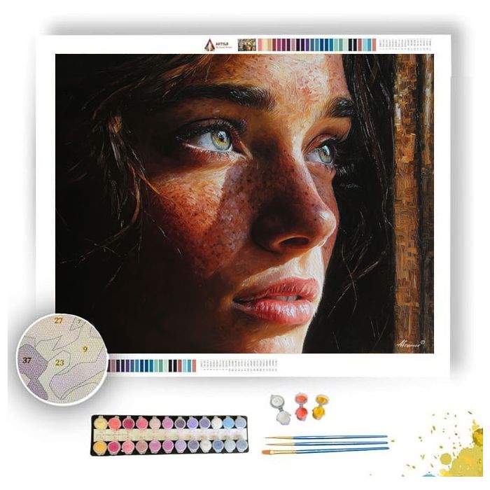 WINDOW LIGHT PORTRAIT - Paint by Numbers Full Kit